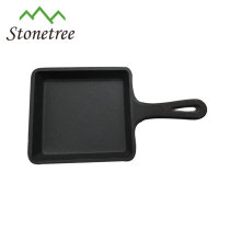 Ebay hot classic pre seasoned rectangular cast iron grill skillet